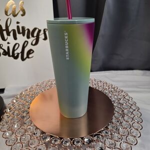 Starbucks Pastel Tie Dye 24 oz Stainless Steel Cold Cup